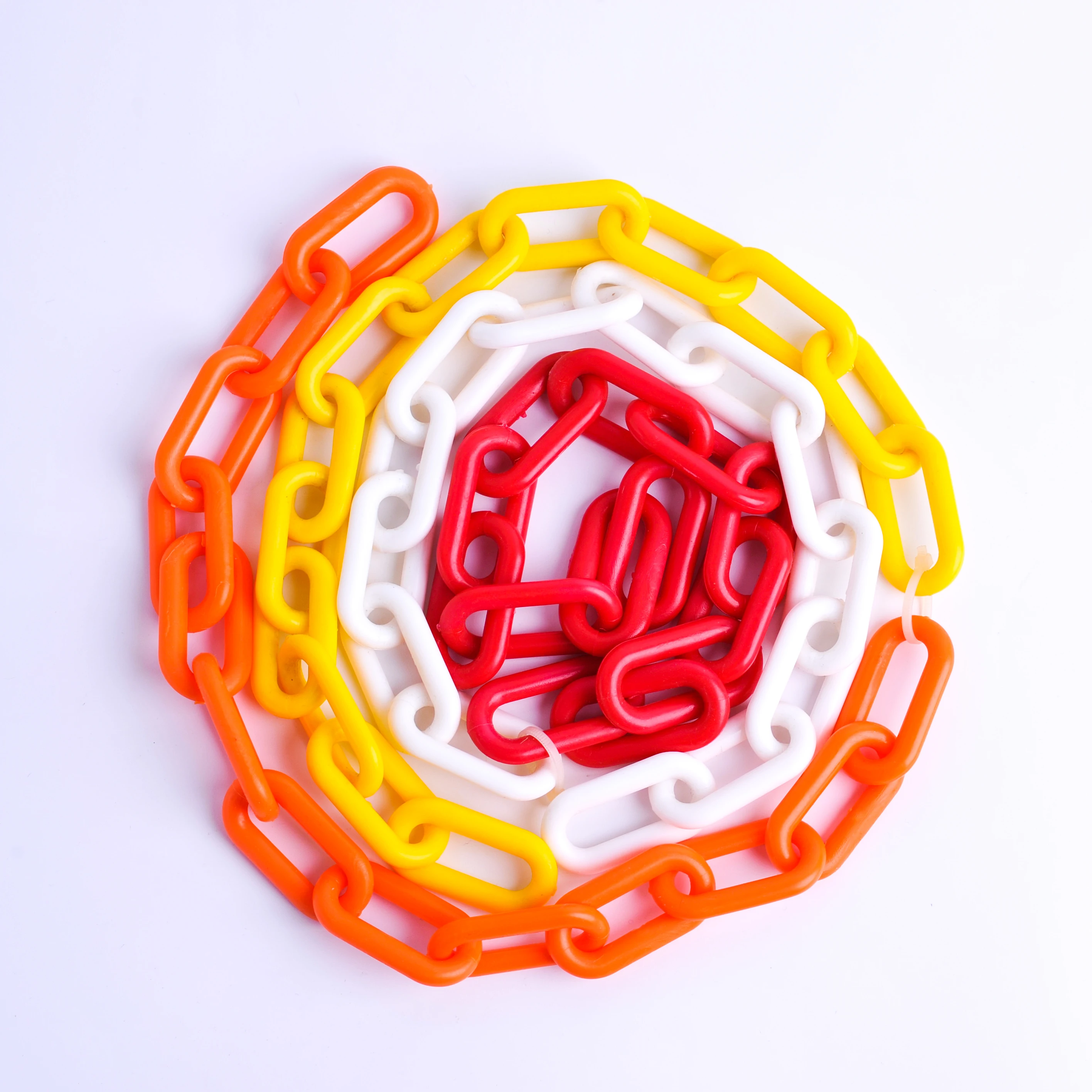 8mm Color PE PP Plastic Traffic Road Safety Barrier Steel Traffic Chain