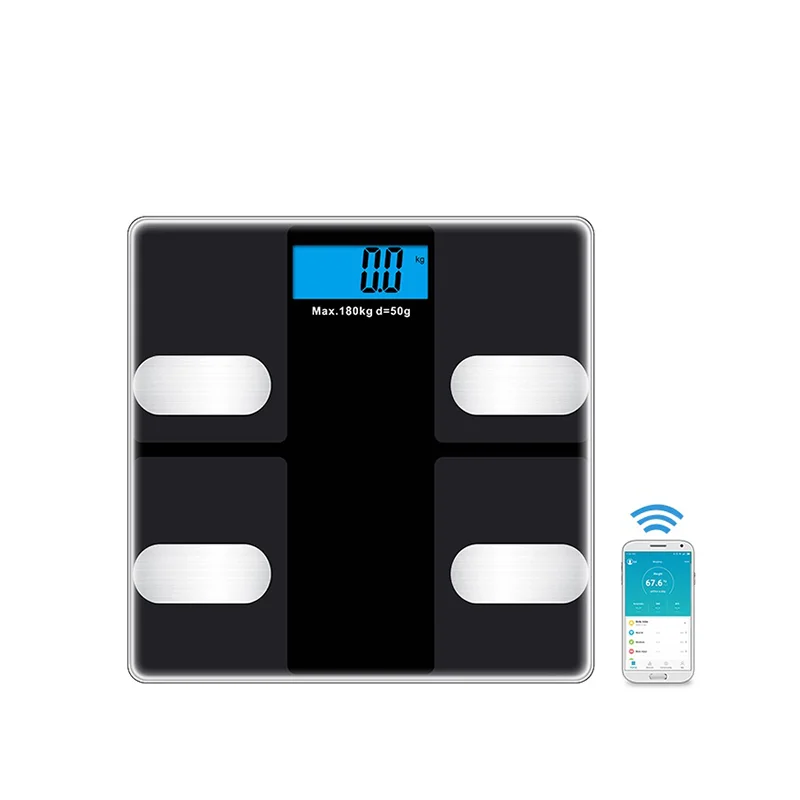 USB Rechargeable Battery Smart Digital Wireless Weight Scale Body BMI Blue Tooth Scale