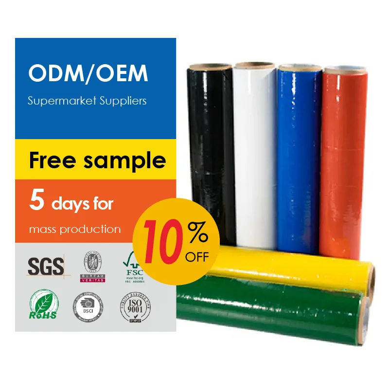 Industrial Wrap Blue Film Pe Stretch Pallet Packing Film plastic wrapping pallet stretch film for packaging