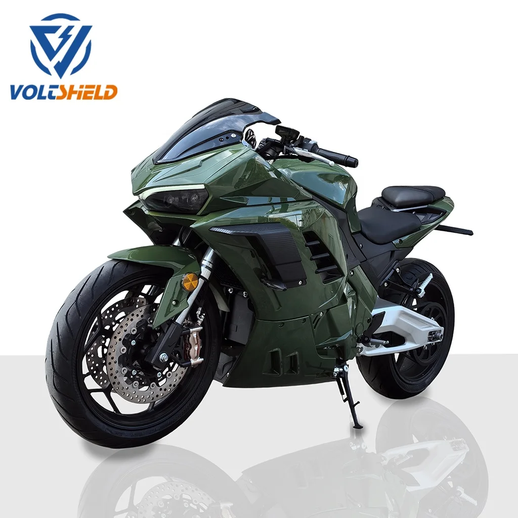 2024 VOLTSHIELD 10000w  belt drive Water-cooling System double side amrs Mid motor 150km/h speed Racing electric bike motorcycle