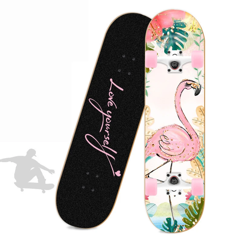 Wholesale Long Size Durable Design Maple Wood Printing Cruiser Board Skateboard