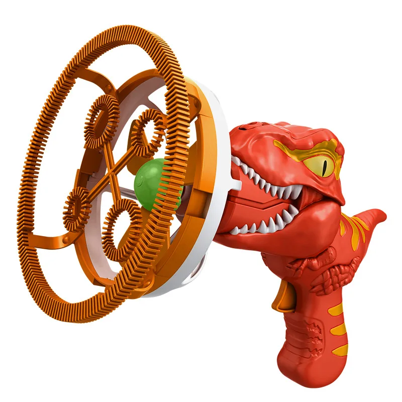 VP407 Dinosaur Bubble Machine Fully Automatic Watertight Gun Blower for Children