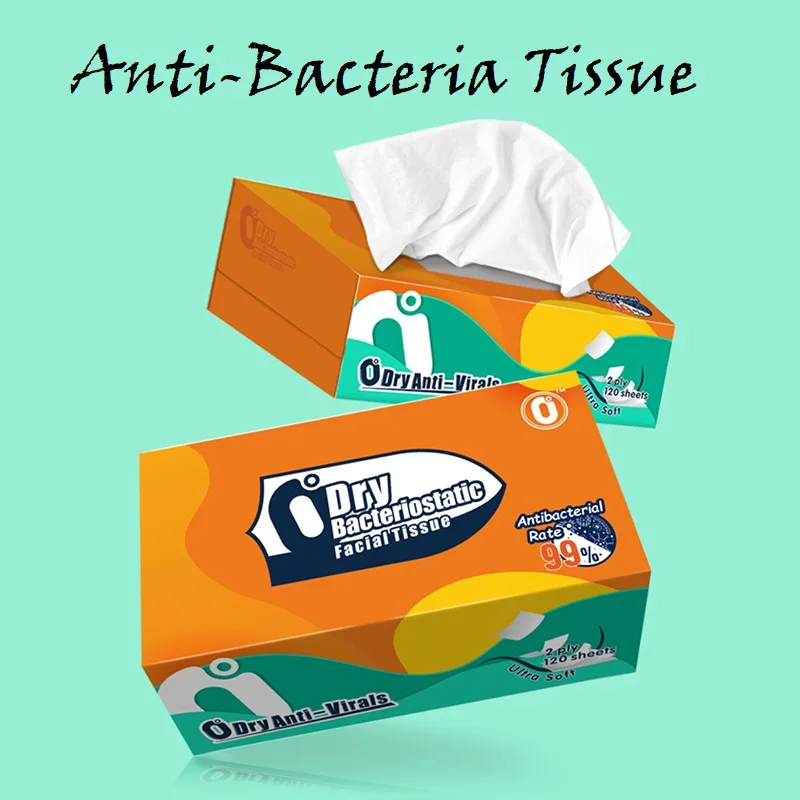 Hot selling cheap eco friendly virgin wood pulp box type 2ply white facial tissue