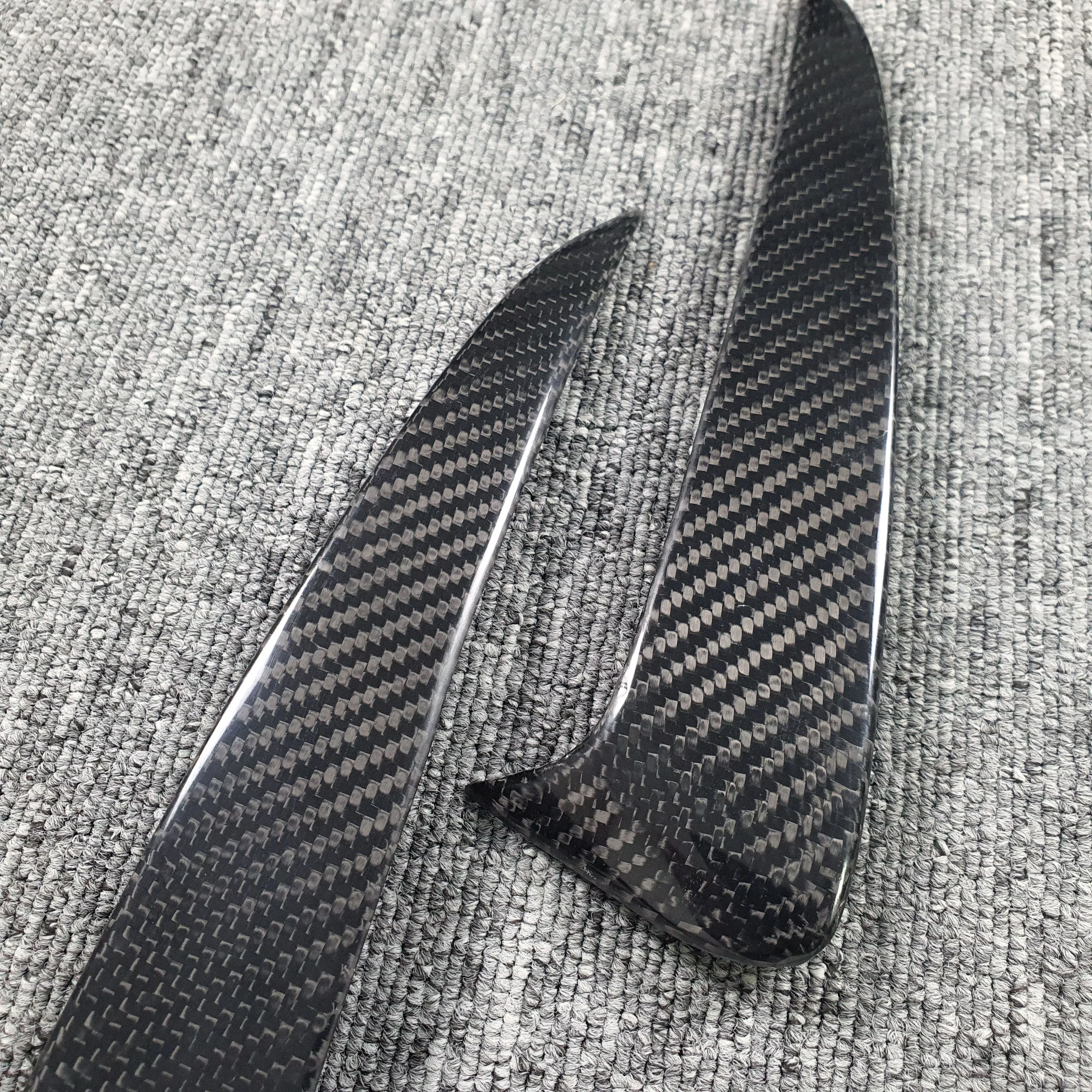 High quality carbon fiber rear bumper fins for W205 fitment perfect