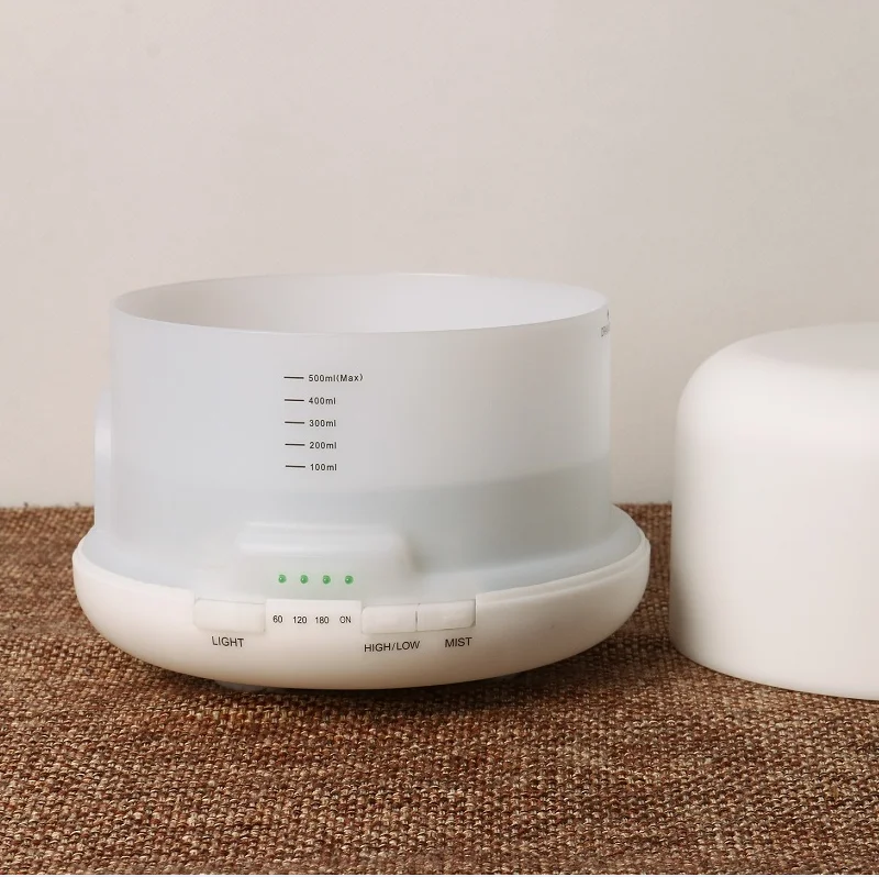 Soicare home humidifier 7 Changing Rainbow-Colored LED light essential oil aroma air diffuser