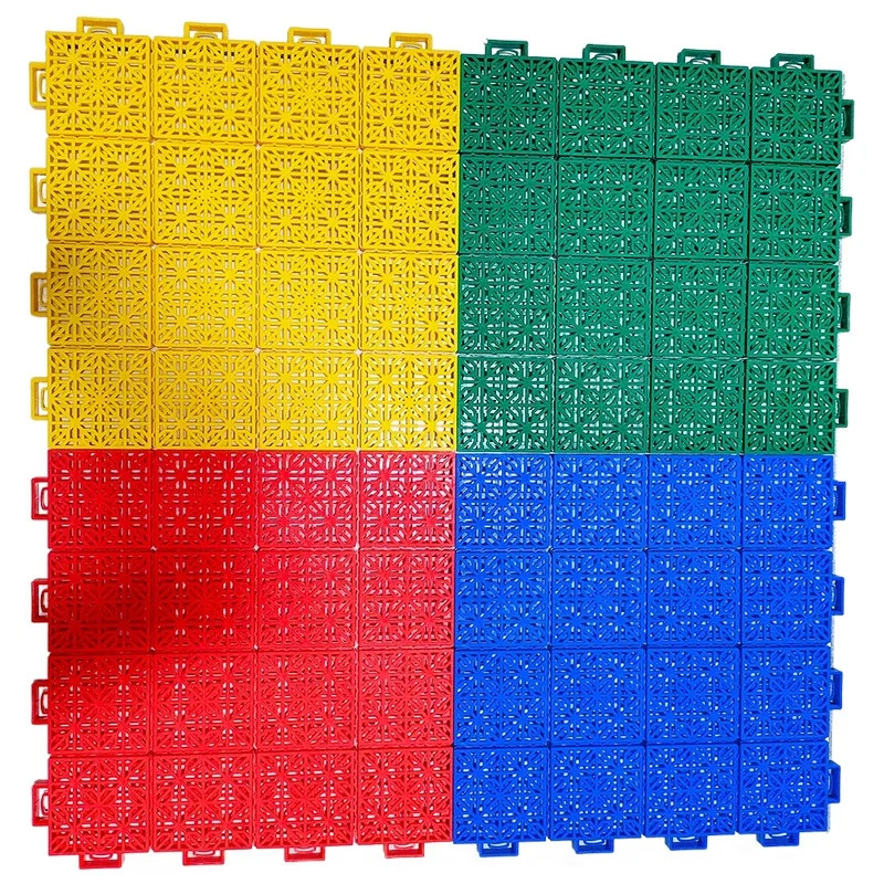 Interlocking Modular Polypropylene Plastic Floor Tiles for Basketball Sports Flooring-Readying for Interconnected Play