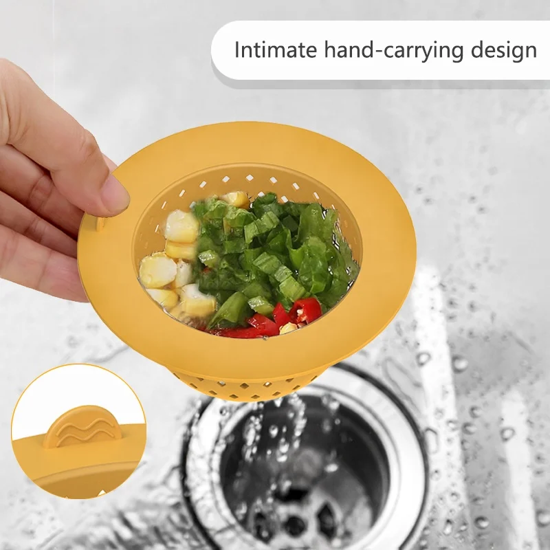 Custom Silicone Kitchen Sink Drain Strainer Kitchen Sink Drainer Silicone Sink Drain Stopper Kit with Silicone Drain Cover