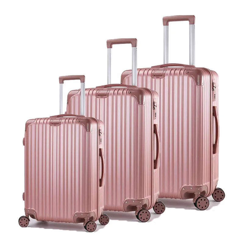 Wholesale Luggage Trolley Case Portable ABS Zipper Universal Wheel Travel Suitcase With Password Lock