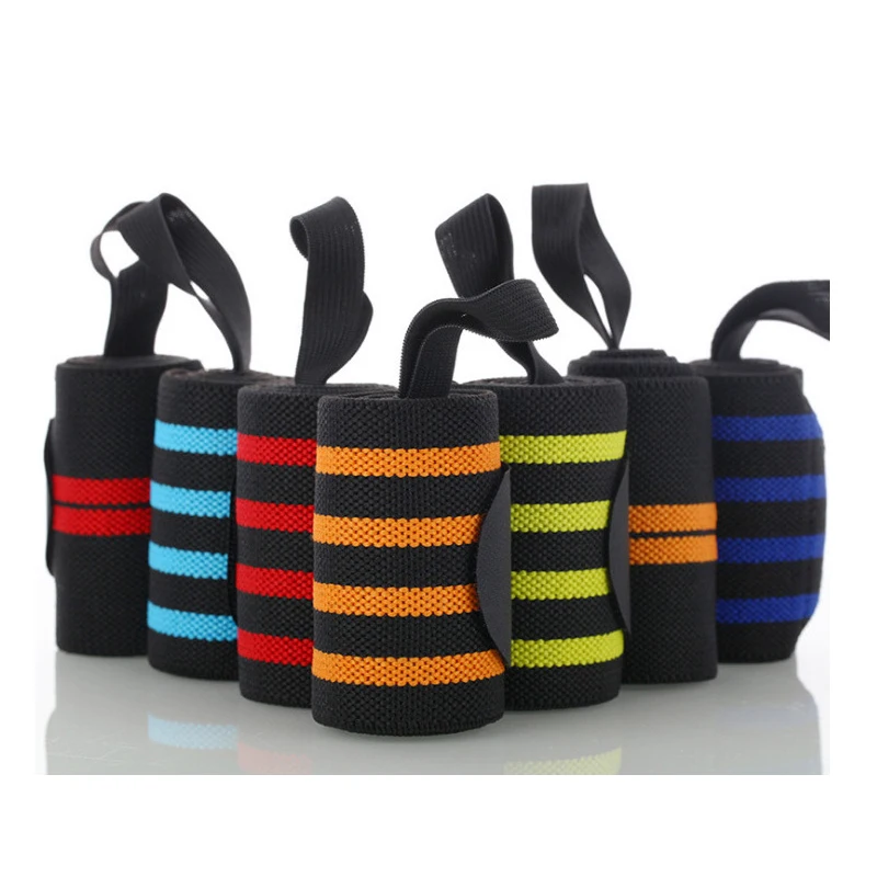 Cotton Weight lifting straps Powerlifting Straps Weightlifting Wrist Wraps Gym Fitness Training Wrist Support Wraps