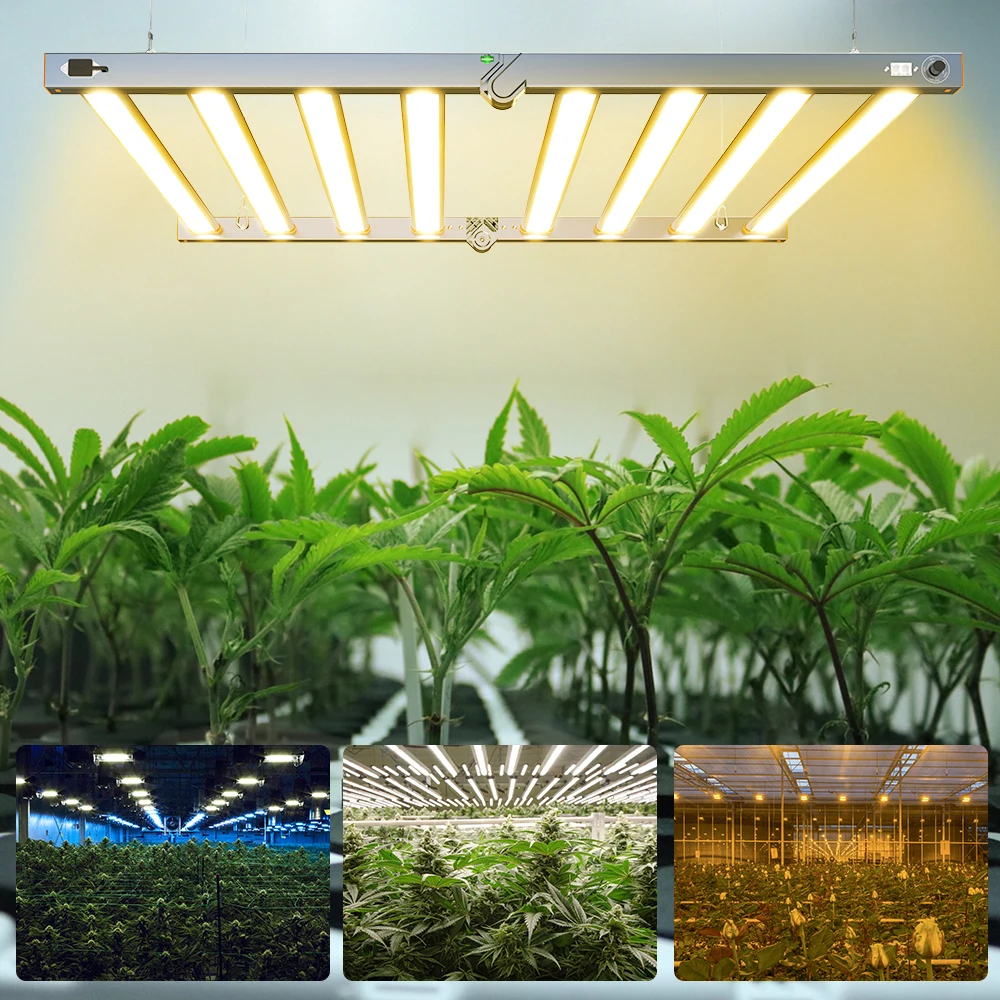 Foldable Design Built-in Driver High PPFD PPE 2.7umol/J Full Spectrum Led Grow Light led