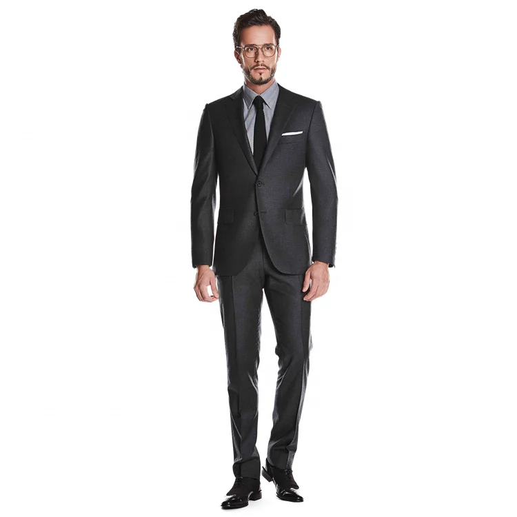 Custom Luxury 100% Wool Fabric Formal Business Style Men Dress Blazer Suites