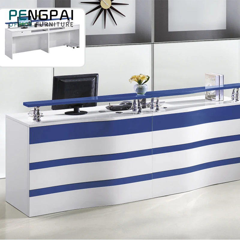 Custom Made White Half Round Standing Restaurant Reception Desk Furniture