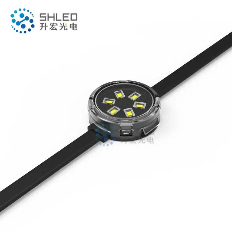  Водонепроницаемый IP67 высокой яркости адресный dmx Rgb 42 мм программируемый светодиодный пиксельный точечный