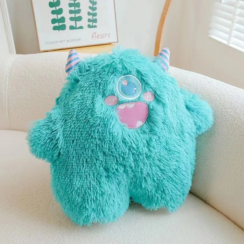Promotion Stuffed Toys Little Monster Fluffy Toy Animal Children Girl Gift Cute Doll Sleeping Pillow
