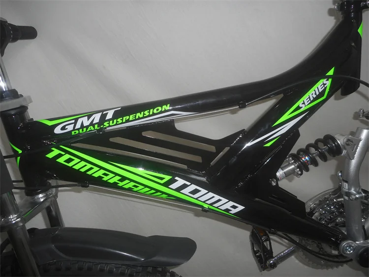 Full Suspension Frame V Brake  Mountain Bike with Bicicletas double crown suspension Bicycle