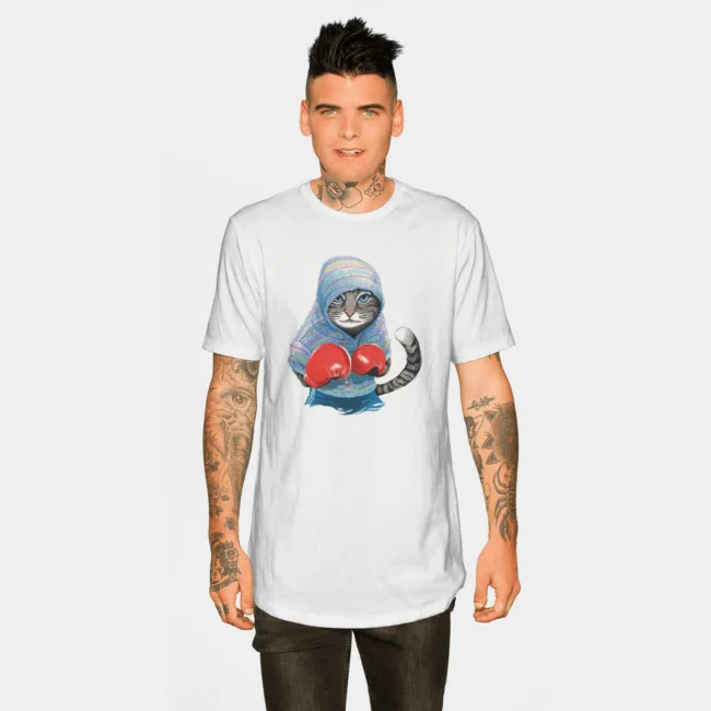  Длинная футболка из органического хлопка с принтом логотипа на заказ мужские футболки графическим