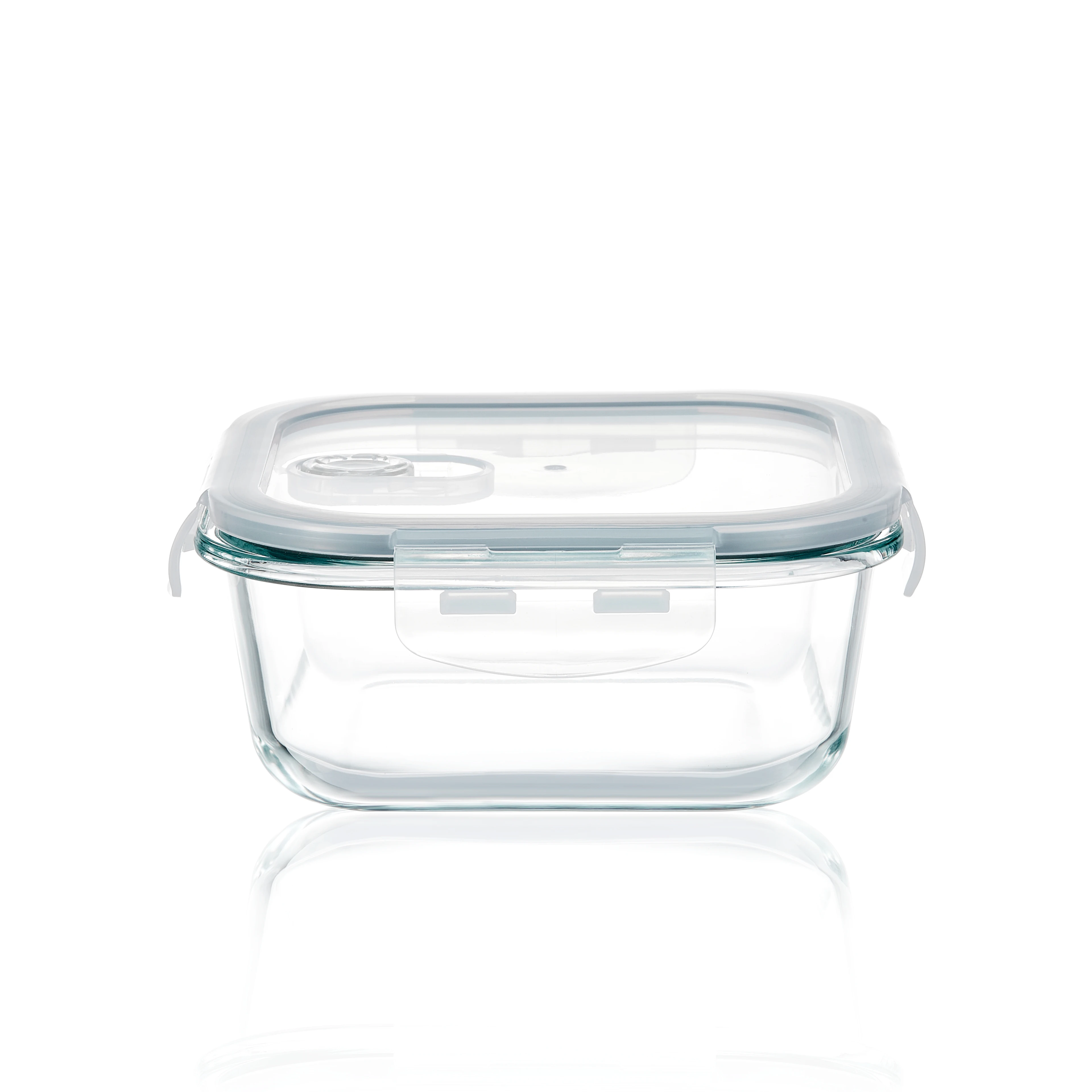 LINUO High Borosilicate Glass Jar Bento Lunch Box Glass Food Storage Container With Vent Lid