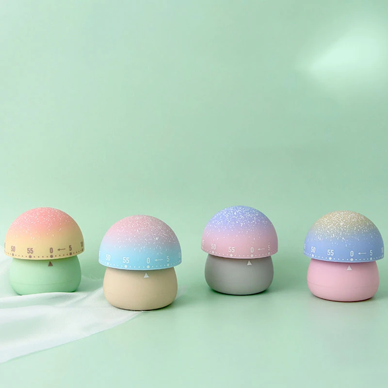 Mushroom Shaped Mechanical Timer Student Stopwatch Time Management Reminder Kitchen Cooking Timer