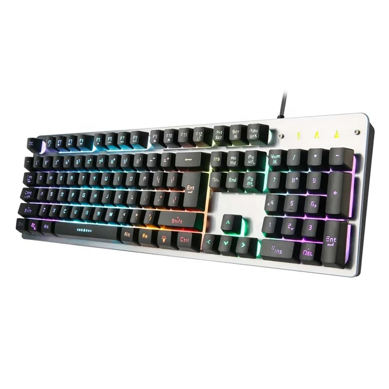 Anti-ghosting Wired Backlit RGB Blue Switches Gaming Keyboard For Gamer