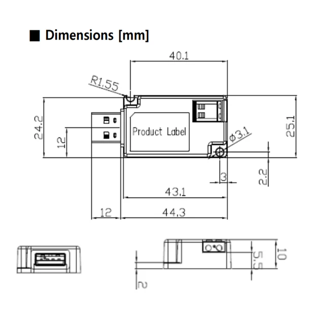 Провод DIM управления UART для уменьшения яркости конвертер умное освещение SLM-DIM-01A только совместим с Samsung и SoluM СИД