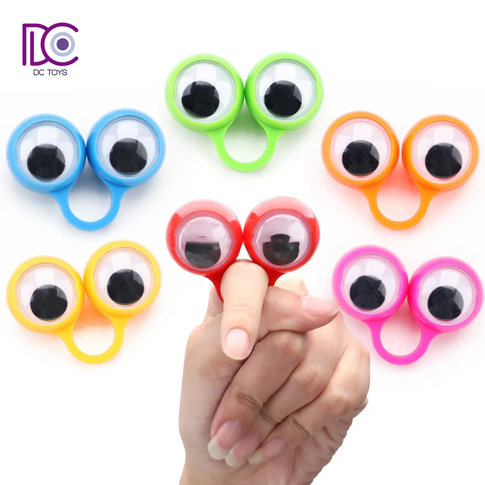 DC Hot Seller Party supplies cute gift cheap Fingers eyes finger ring Rolling Eyeball Party Favors Toy