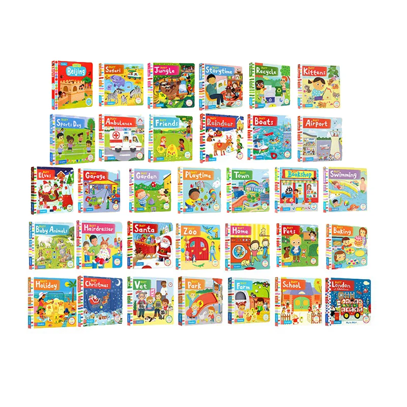 Книга с картинками серии «занятая книга» механизм «занятость» пуш-пуш английская Оригинальная версия Campbell