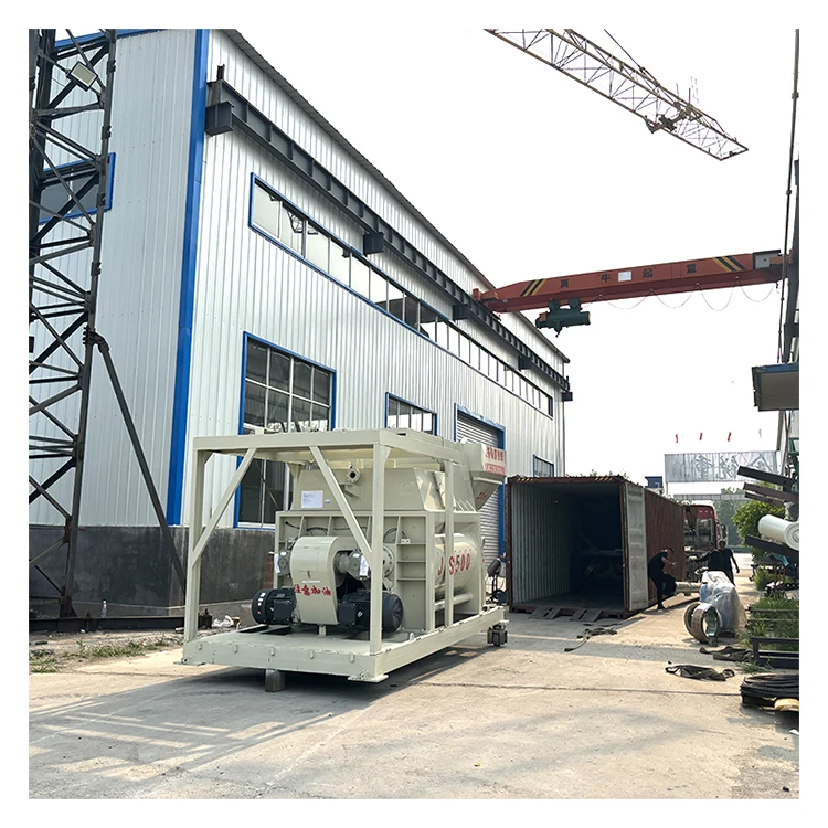 Professional Manufacturer Self Loading Twin Shaft Compulsory Concrete Mixer Js1500