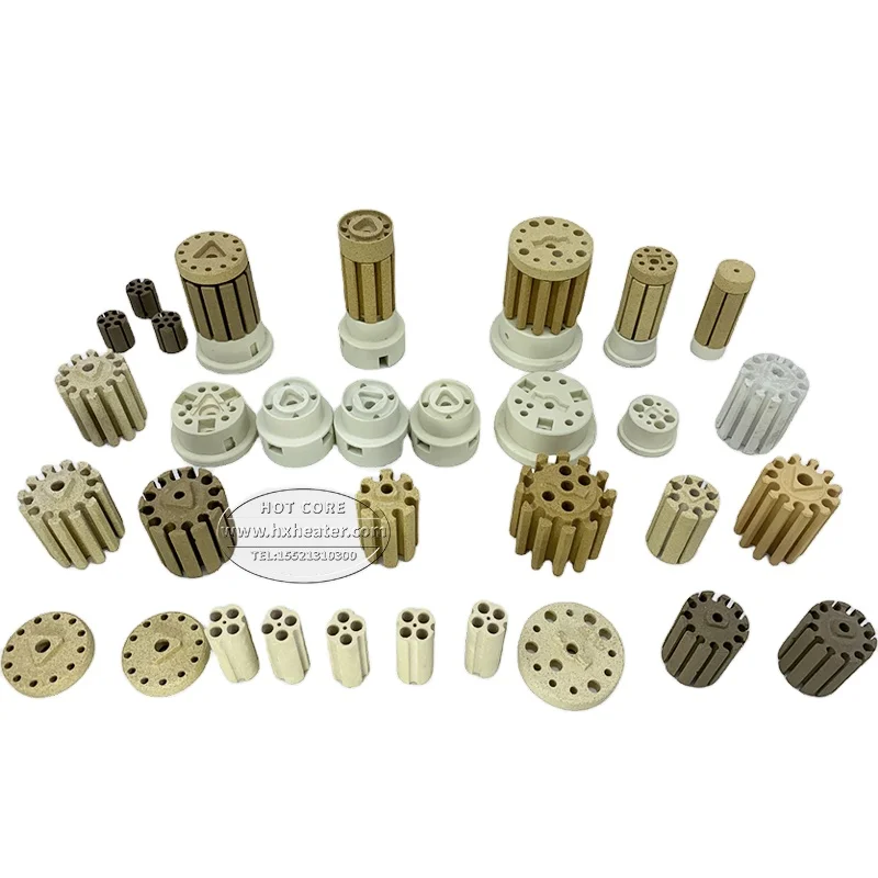 Высокотеплостойкий кордиеритовый фарфоровый бобинный элемент нагреватель керамическая бобинная трубка