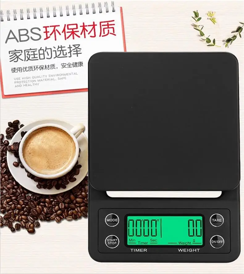 scales with buttons for new digital waterproof small smart coffee smart manual barista scale with timer flow rate  small