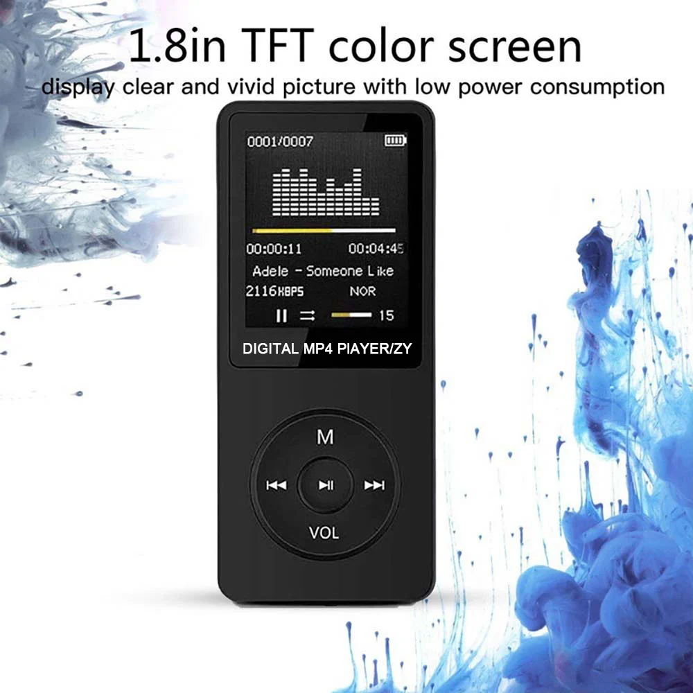 Audio Player Student Accessories MP3 Battery-operated Mini MP4 Cool Card Reader Energy Saving Language Selection Music Players