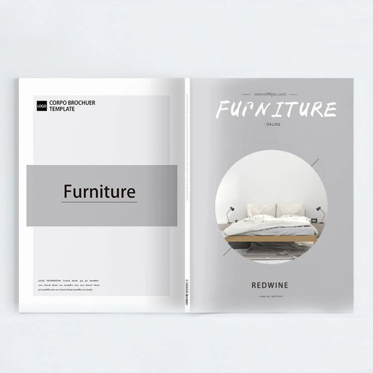 Customized Fold Leaflet Card Brochure Booklet Handbook Catalogue Instruction Book Manual Leaflet Pamphlet Printing