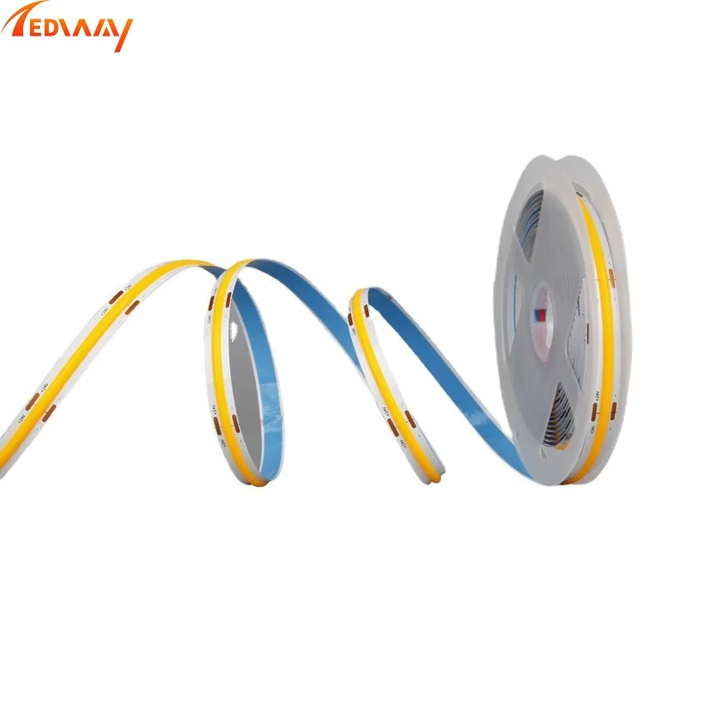 High quality white 5mm 8mm 10mm 12V 24V CRI 90 cob led strip lighting
