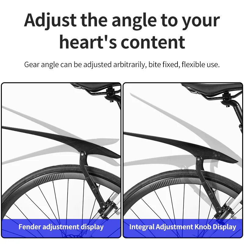 Bicycle Mudguard Road Mountain Bike Front Rear Fender Mudguard Set Quick Release Mountain Portable Bike Mudguard