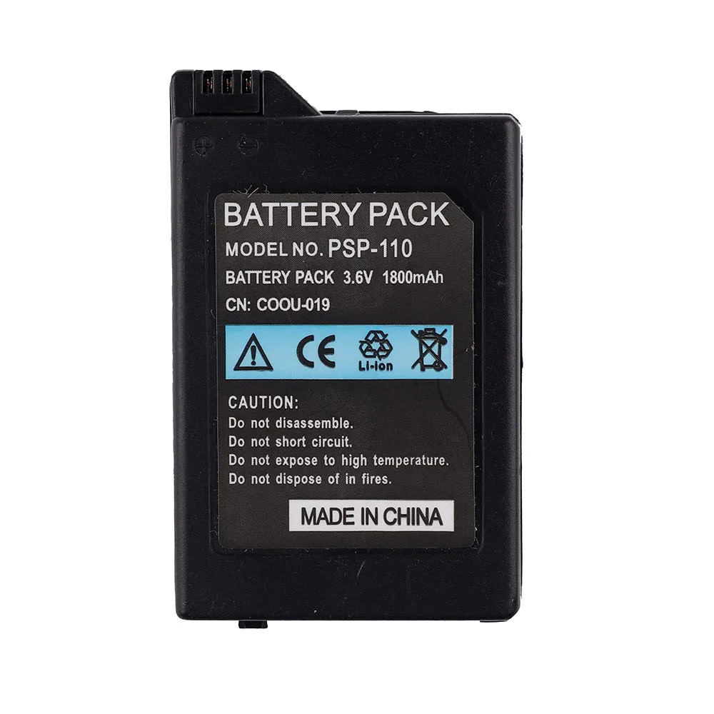 3.6V 1800mah Rechargeable Battery For Sony PSP-110 PSP-1001 PSP 1000 FAT Gamepad Game Console Battery