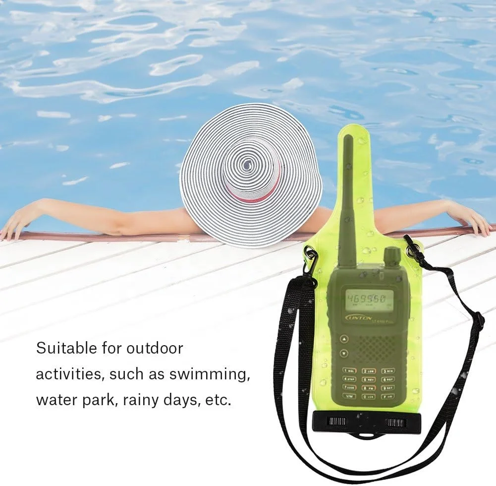 Adjustable Lanyard for Walkie Talkie Protective Sleeve Rainproof Bag Case Pouch cell Phone Dry Bag Waterproof Phone Pouch