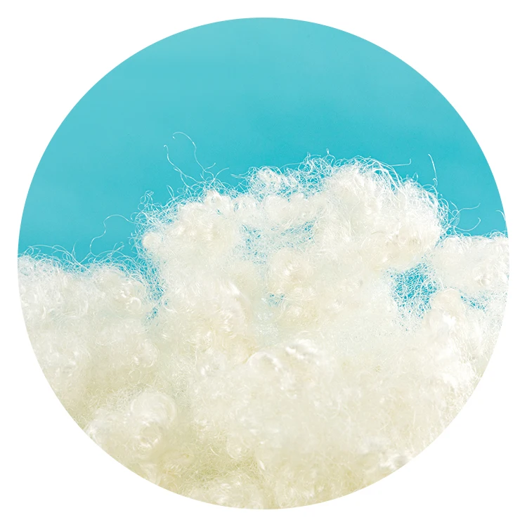 15dx51mm hollow conjugated siliconized fiber fill