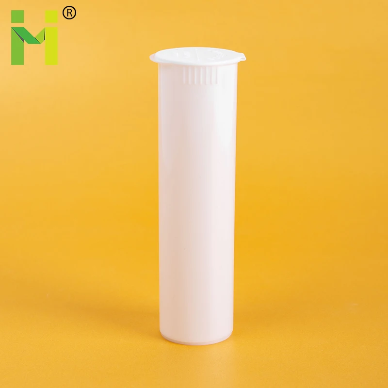 32mm 116mm plastic white  PP Child Proof Squeeze Pop Top Cones  Tube Vial Medical Packaging