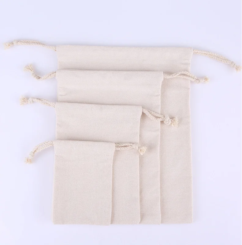 Wholesale Eco Friendly recycled cotton clothes dust bag with logo