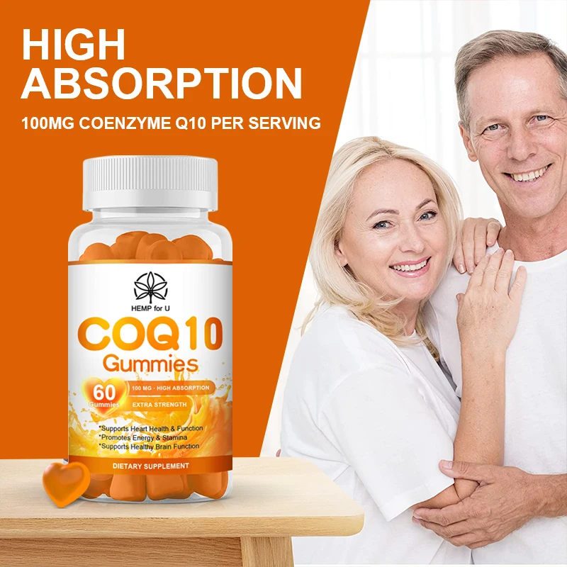 60 Sweets CoQ10 500mg, Heart Health, Vegetarian, Gluten Free, Ultra High Absorption COQ10 Gummies