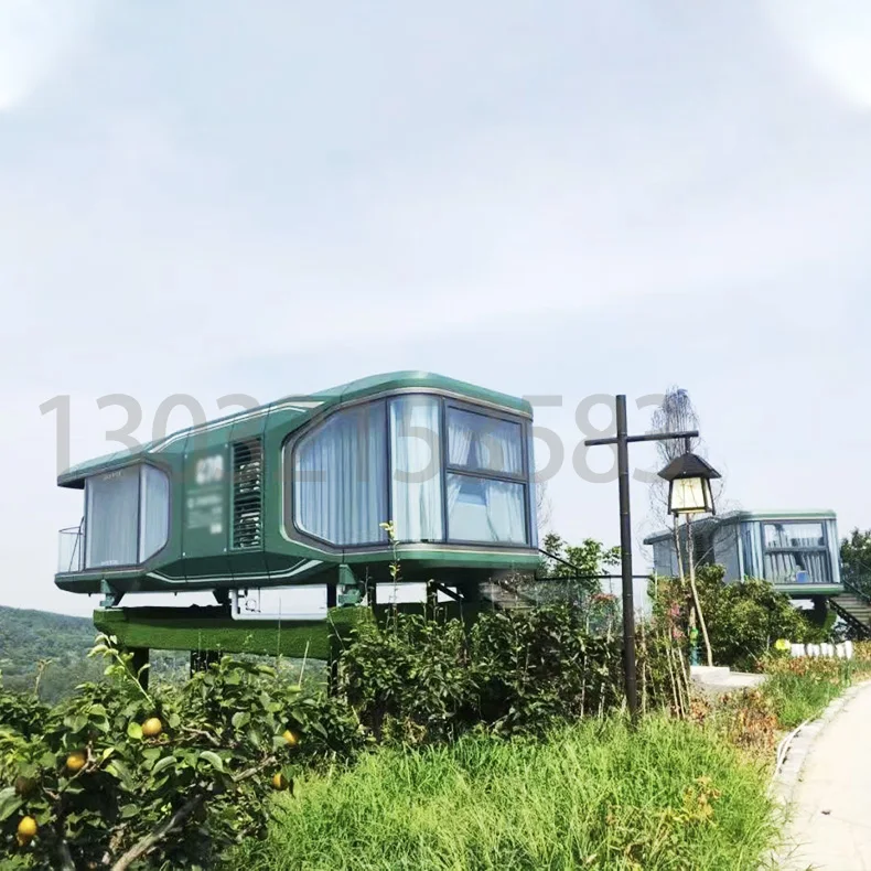 Movable feature landscape Hotel scenic camping ground network red homestay cabin creative glass sun room