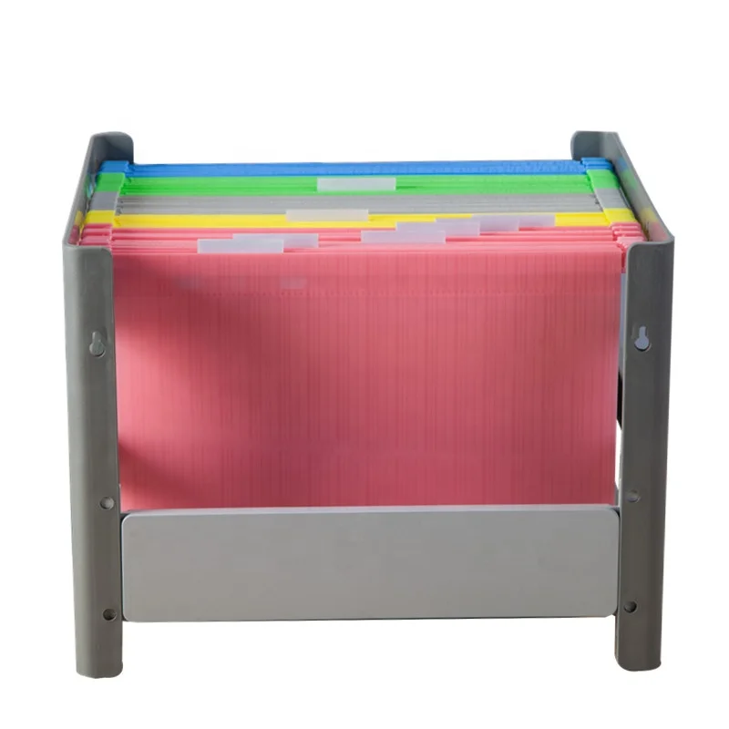 
A4 Folder Organizer Custom Folders Box Plastic Colored hanging expanding file folder 