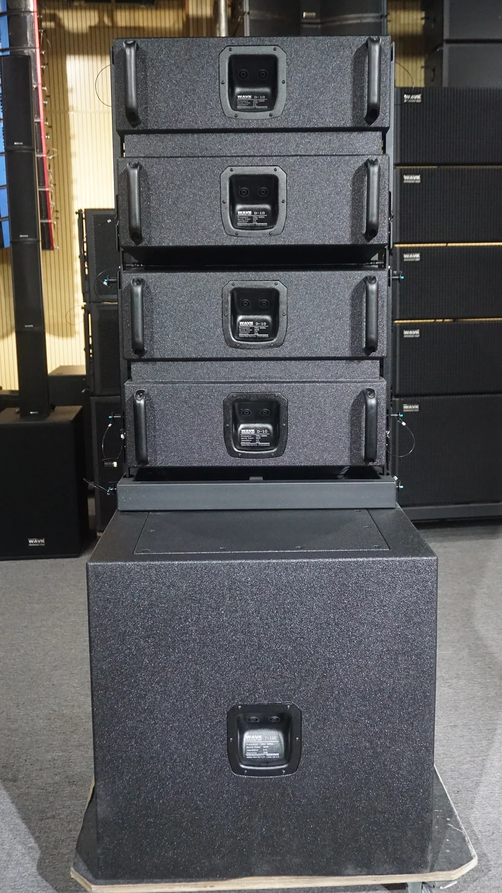 Professional outdoor dual 2x10inch audio performance speaker line array