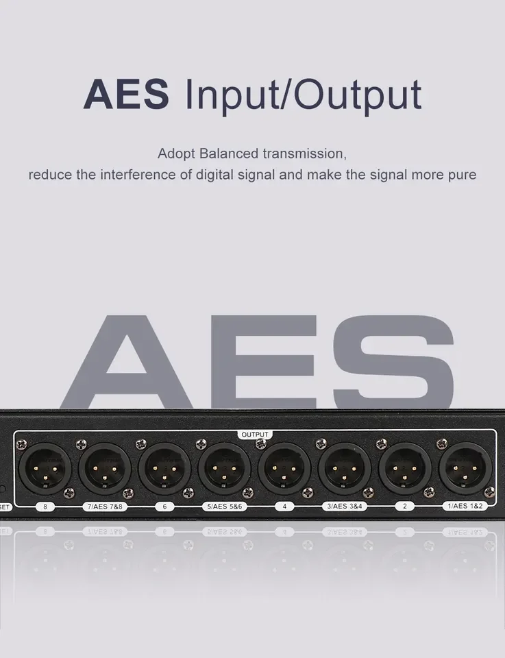 Frequency Division Loudspeaker System Digital Audio Processor for Line Array Speaker