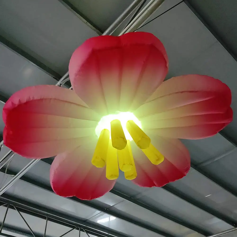 giant party inflatable led light flower decoration  LD-48