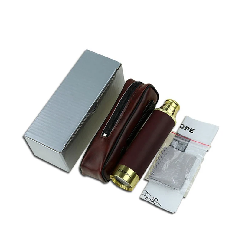 Pirates of the Caribbean 25x30 Telescope Monocular Telescope Optics Nautical Brass Spyglass Maritime Outdoor Camping