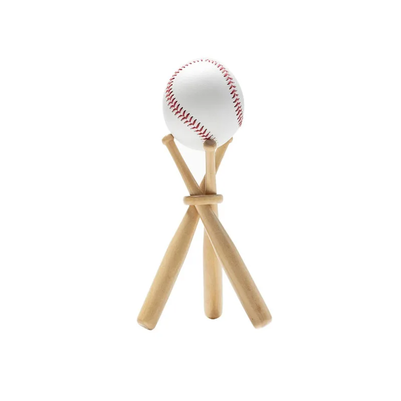 Wood Baseball Display Tripod Holder Sports Official Baseball Autograph Display Stand for Tennis Softball