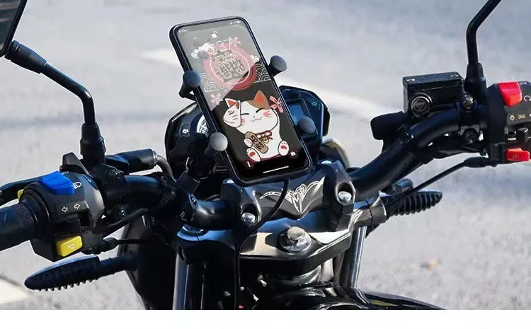 Wholesale Motorcycle mobile phone holder electric bike modified USB charger mirror seat adjustable mobile phone holder