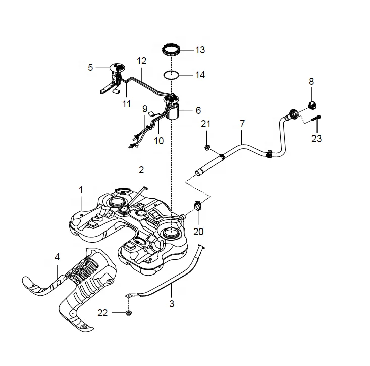 SSANGYONG Gasoline pump assembly  ACTYON  KYRON  REXTON KORANDO C  MUSSO  RODIUS TIVOLI 2230034300
