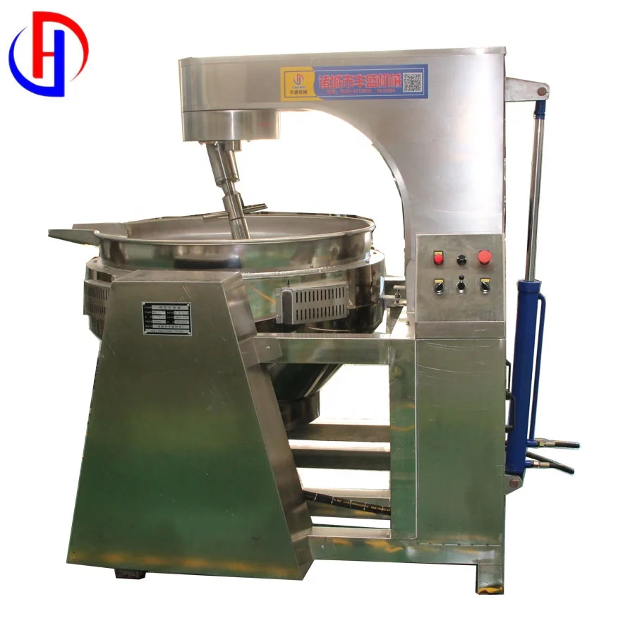 Automatic Chilli Sauce Making Machine Industrial Apple Sauce Pan Making Machinery