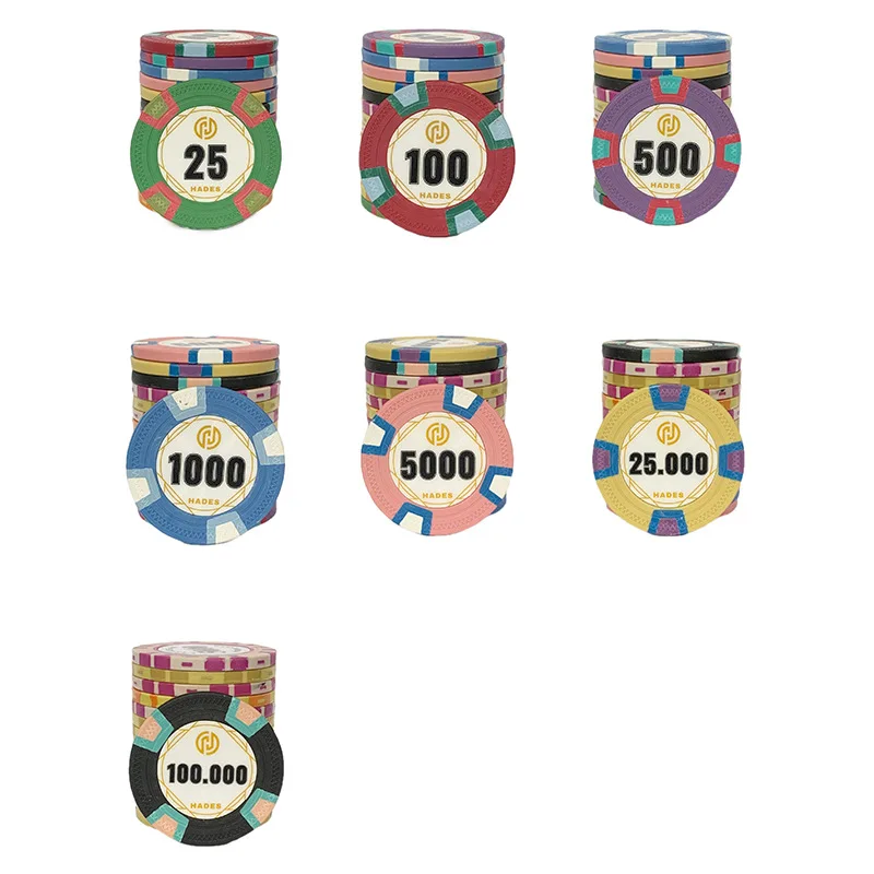 Высококачественные персонализированные глиняные фишки для покера WSOP рулетка блэкджека Outlaw Aria Mahjong Milano Milan-для любителей
